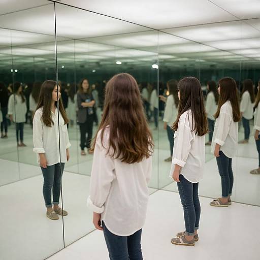 Prismatic Room with Backwards Aging Reflections