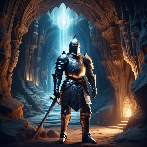 Ornate Knight in Ethereal Cavern Ornate Knight in Ethereal Cavern