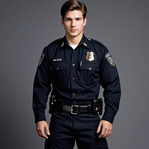 Realistic Male Cop Costume for Kids