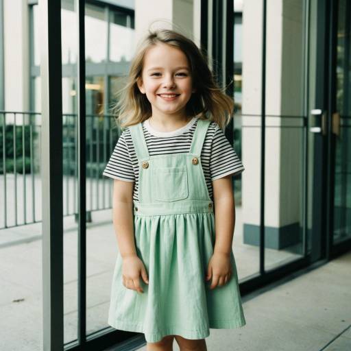 Charming Toddler Fashion Portrait Outdoors