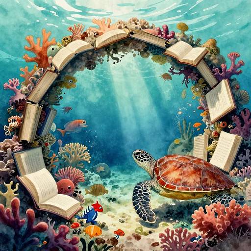 Enchanting Underwater Watercolor Haven