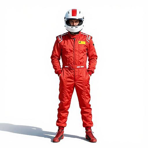 Red Race Car Driver Costume Photo