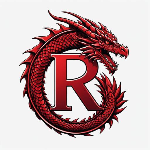 Anime Crimson Dragon Logo for Education