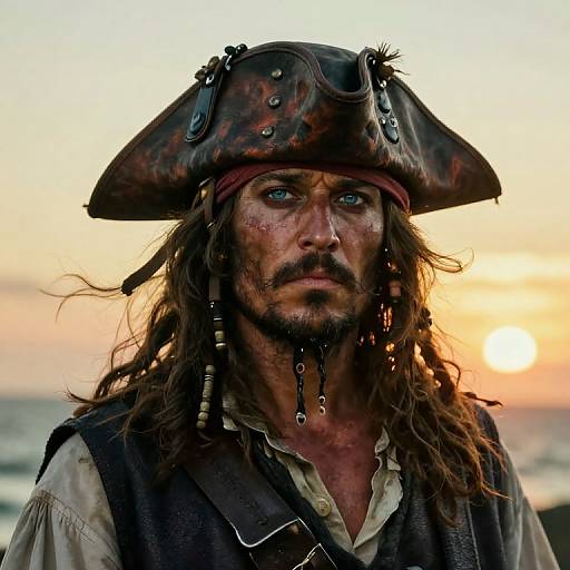 Photorealistic Pirate Admiral Portrait