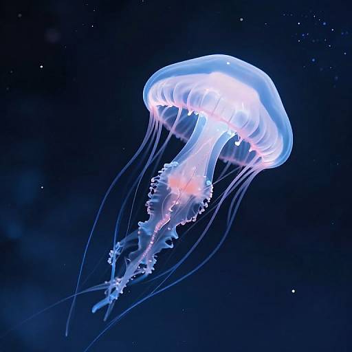 Ethereal Jellyfish in Cosmic Expanse