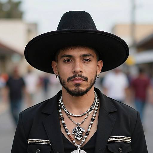 Mexican Gangsta Style Portrait