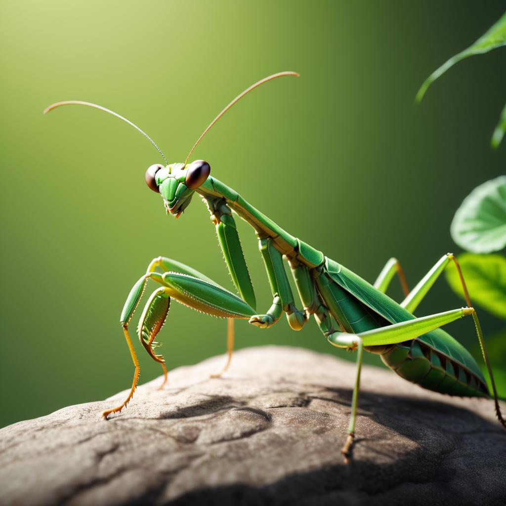 Stunning Realistic 3D Mantis Rendering