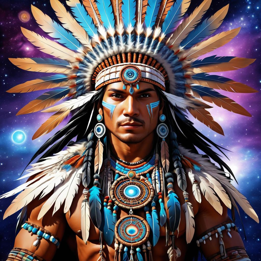 Mystical Native American Shaman Fantasy Art