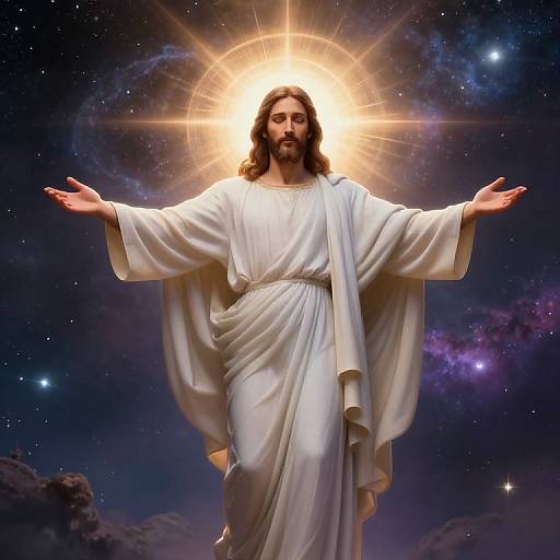Divine Jesus Embracing the Cosmos