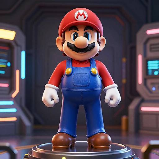 Cyberpunk Mario Thong Display