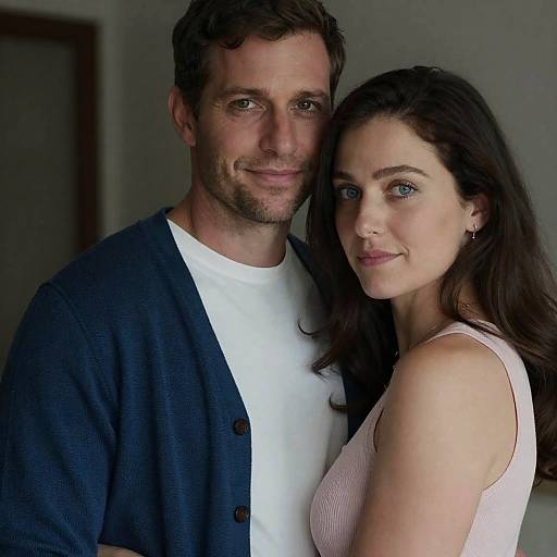 Candid Couple Portrait in Soft Light