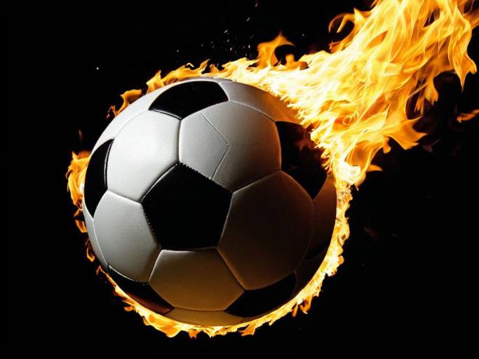 Soccer Ball on Fire