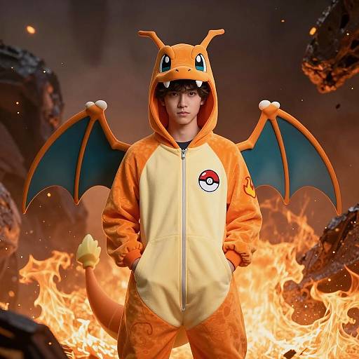 Charizard Cosplay: Fiery Fantasy Design