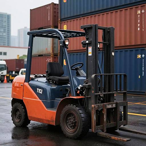 Toyota Forklift in Neon Urban Dock