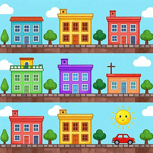 Vibrant Cuban Rooftop Platformer Sprites