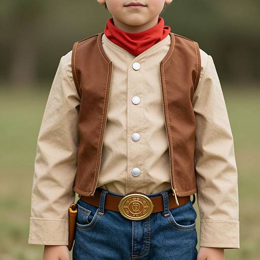 Young Boy in Woody Costume