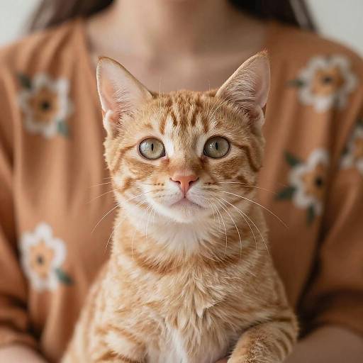 Adorable Orange Tabby Kitten in Focus