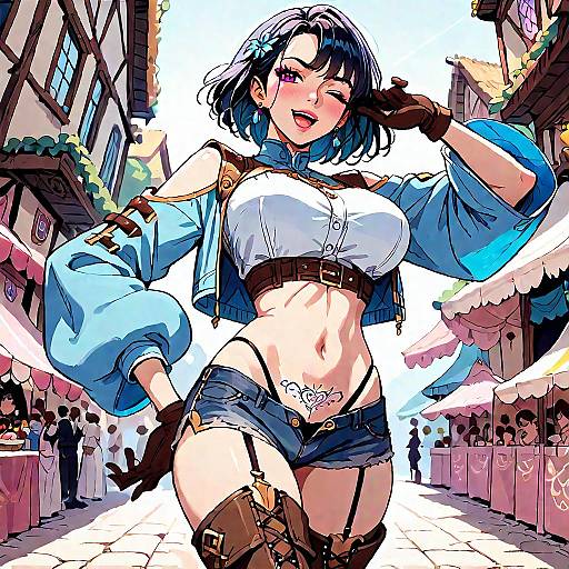 Anime Festival Girl Dance Scene