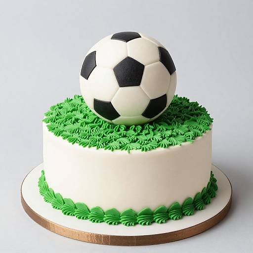 Foamy Football-Themed Cake Design