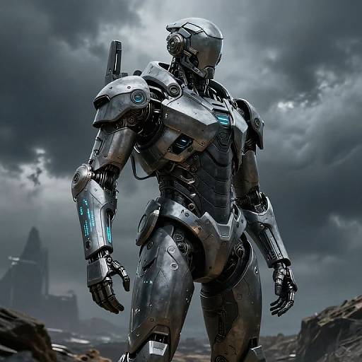 Ultra-Realistic Sci-Fi Armored Exoskeleton