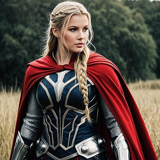 Realistic Thor Costume for Solo Girl