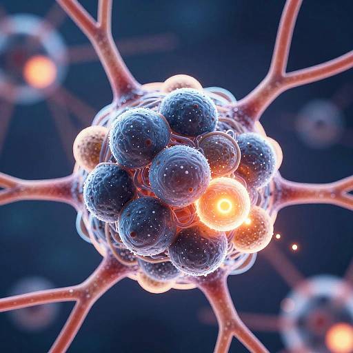 Futuristic Actilin Molecule Close-up