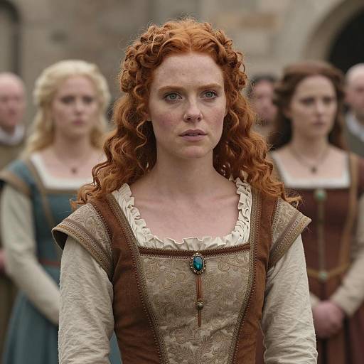 Photorealistic Medieval Costume Trio Scene