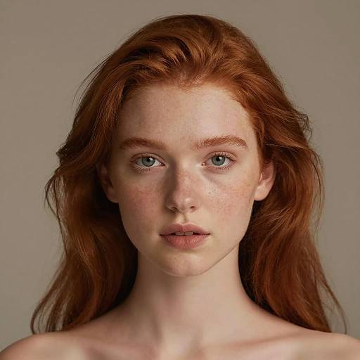 Portrait of Young Red-Haired Woman
