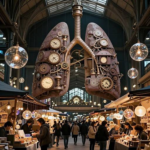 Clockwork Lung Marketplace Scene