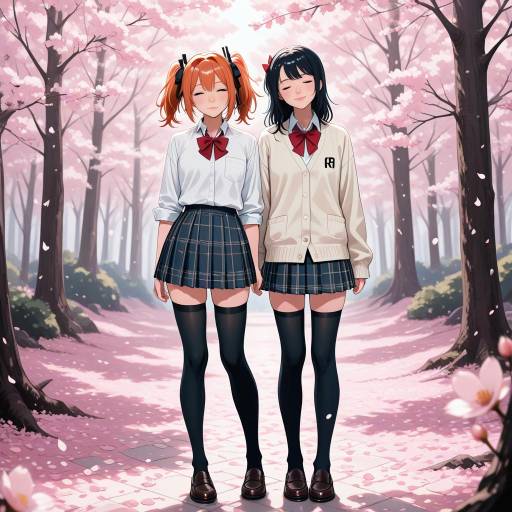 Adachi Rei in Cherry Blossom Setting