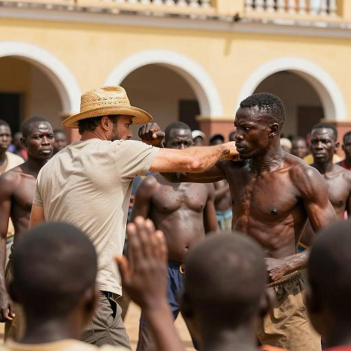 Confrontation in the Sunlit Crowd