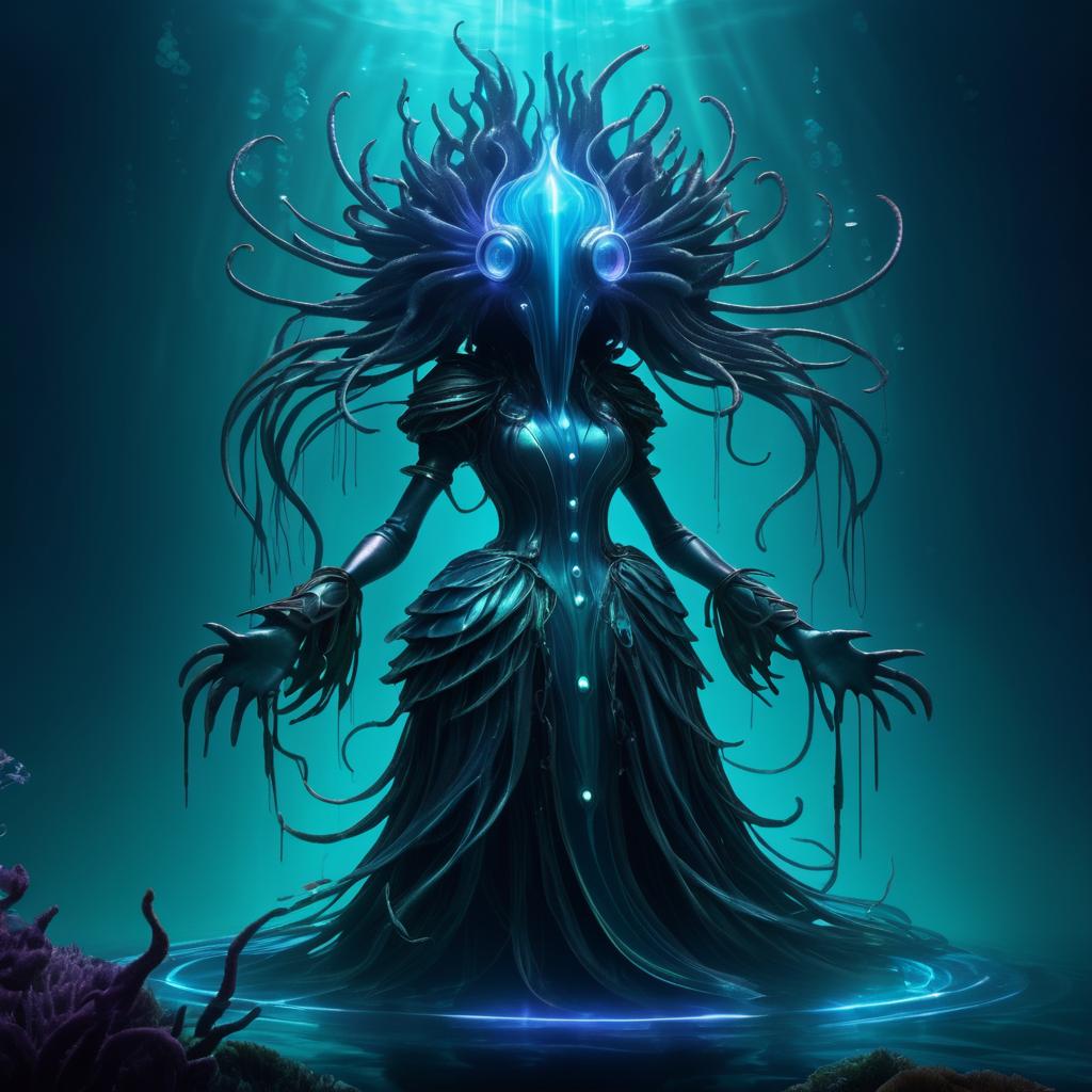 Mysterious Underwater Creature Concept Design