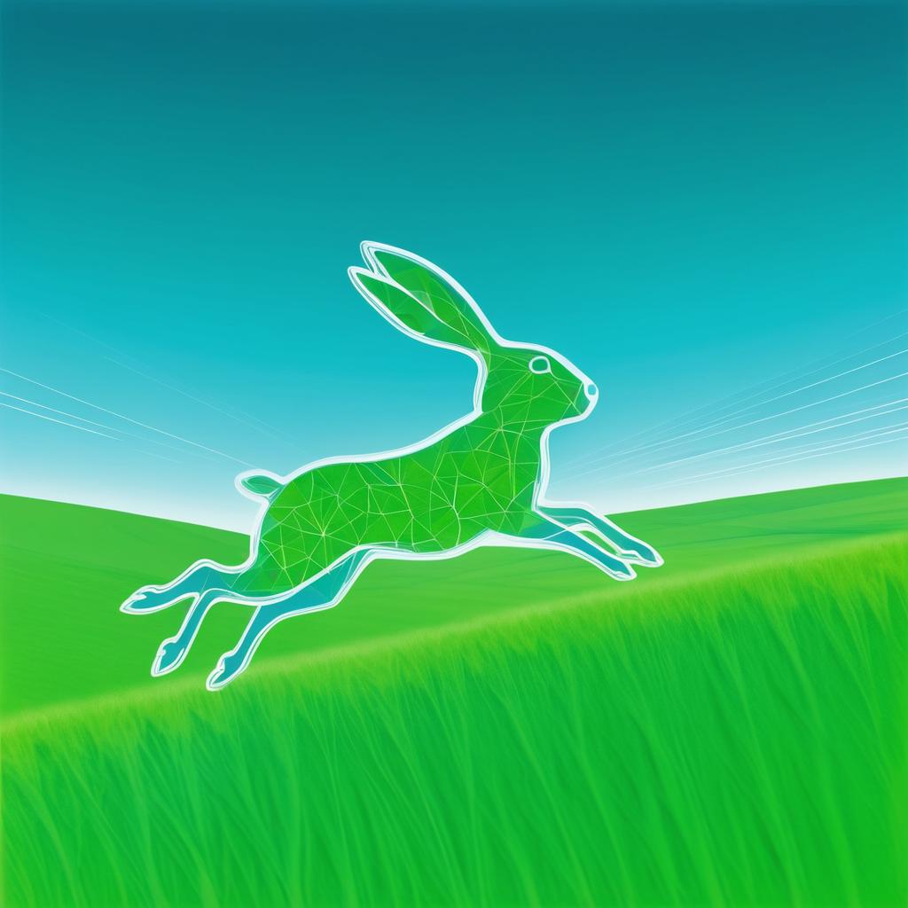 X-Ray Art: Hopping Rabbit in Nature