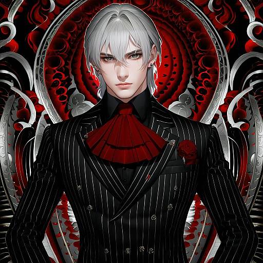 Illustration of Antonio salieri (fate), fate/grand order in the style of Luminyu