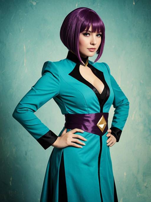 Woman Cosplaying Haman Karn Costume