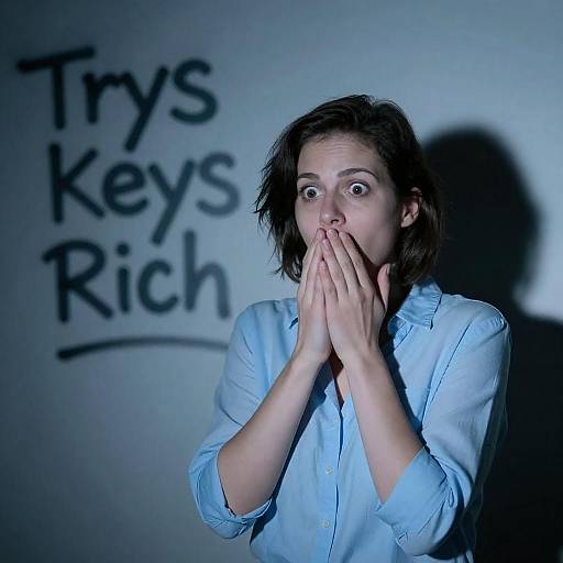 Shocked Woman with Graffiti Background