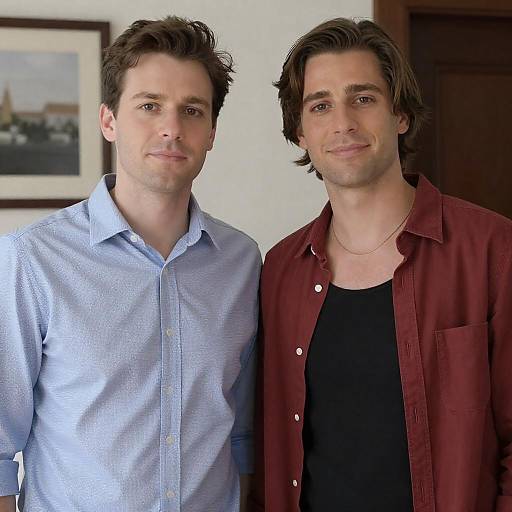 Casual Portrait of Two Men Together