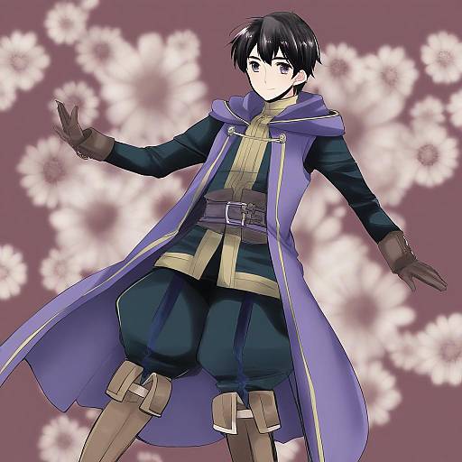 Illustration of Morgan (male) (fire emblem), fire emblem in the style of Sanpachishiki (gyokusai-jima)