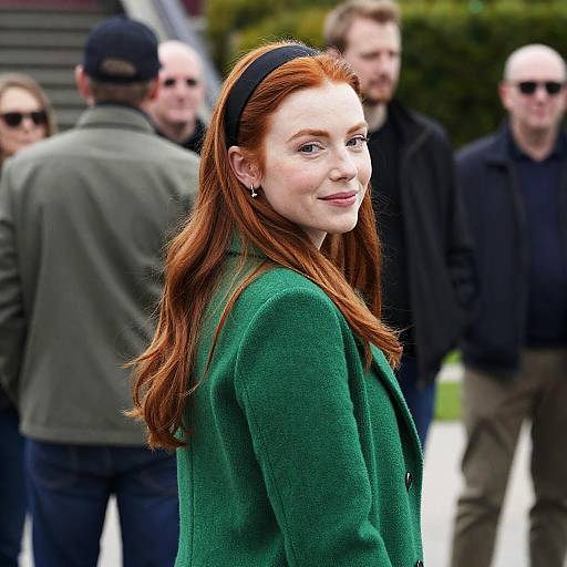 Candid Outdoor Portrait of a Redhead