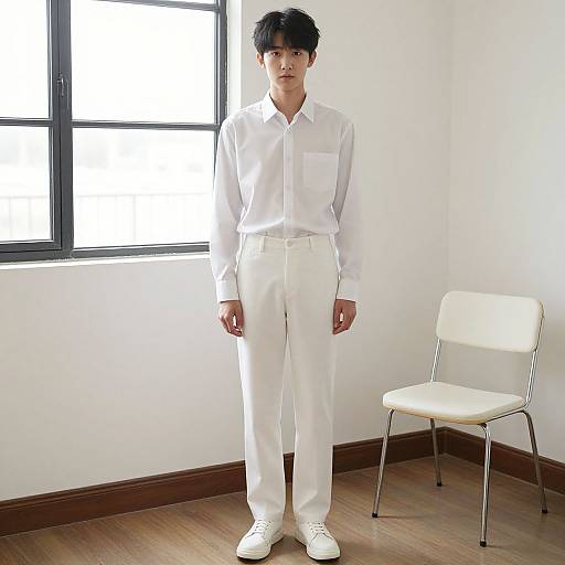 Realistic Portrait of Casual Male