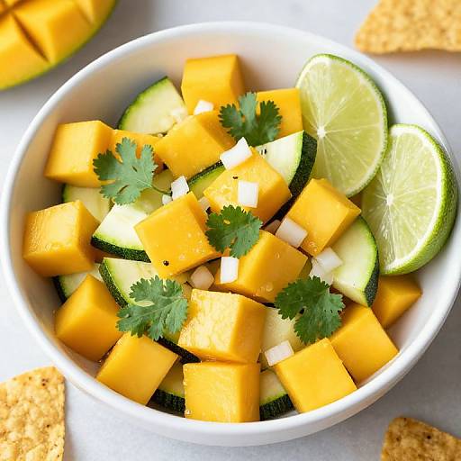 Colorful Fennel Mango Salsa Bowl