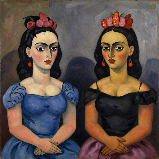 Artistic Portrait Inspired by The Two Fridas