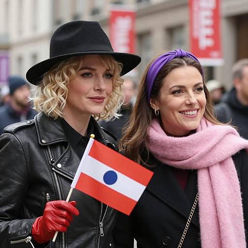 Urban Encounter: Two Stylish Women