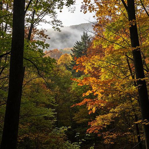 Detailed Autumn Forest Landscape