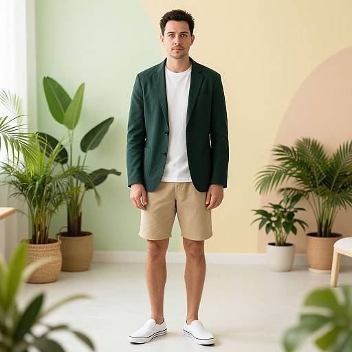 Sunlit Therapy Room Fashion Portrait