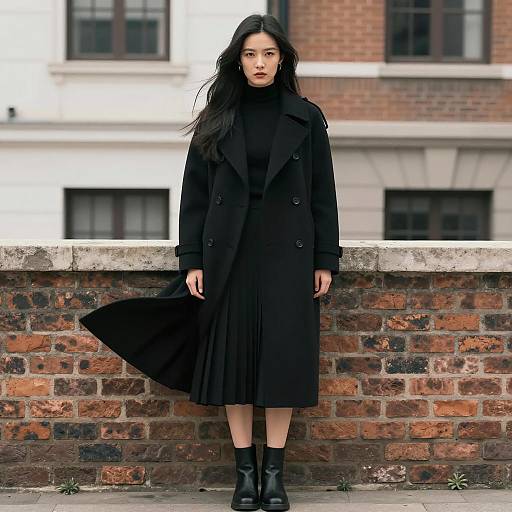 Elegant Asian Woman in Urban Setting