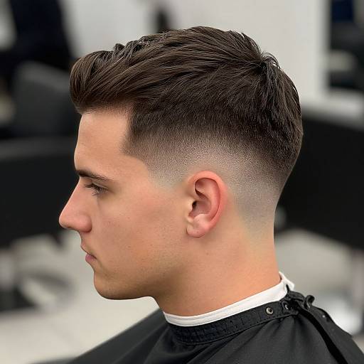 Sophisticated Edgar Cut Fade Hairstyle