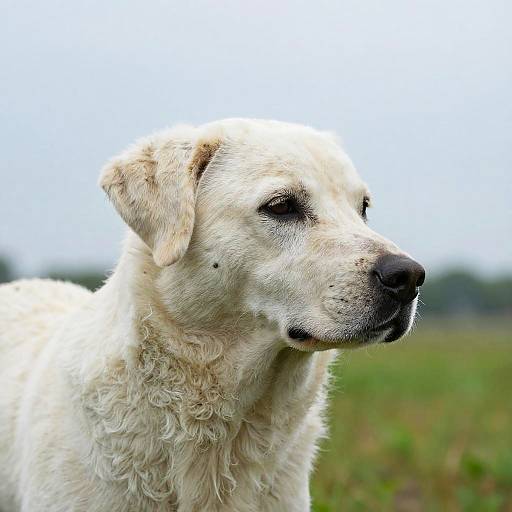 Photorealistic Side Profile Dog Portrait