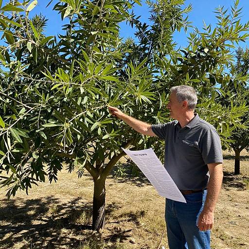 Independence Almond Trees in California