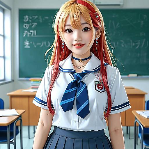 Kitagawa Marin in School Classroom